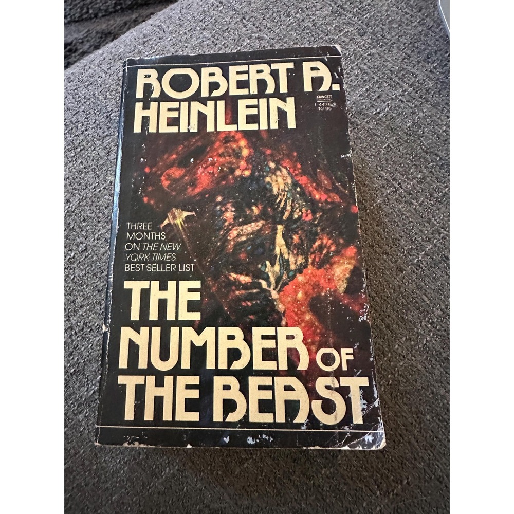 Vintage The Number of the Beast Robert A Heinlein Paperback